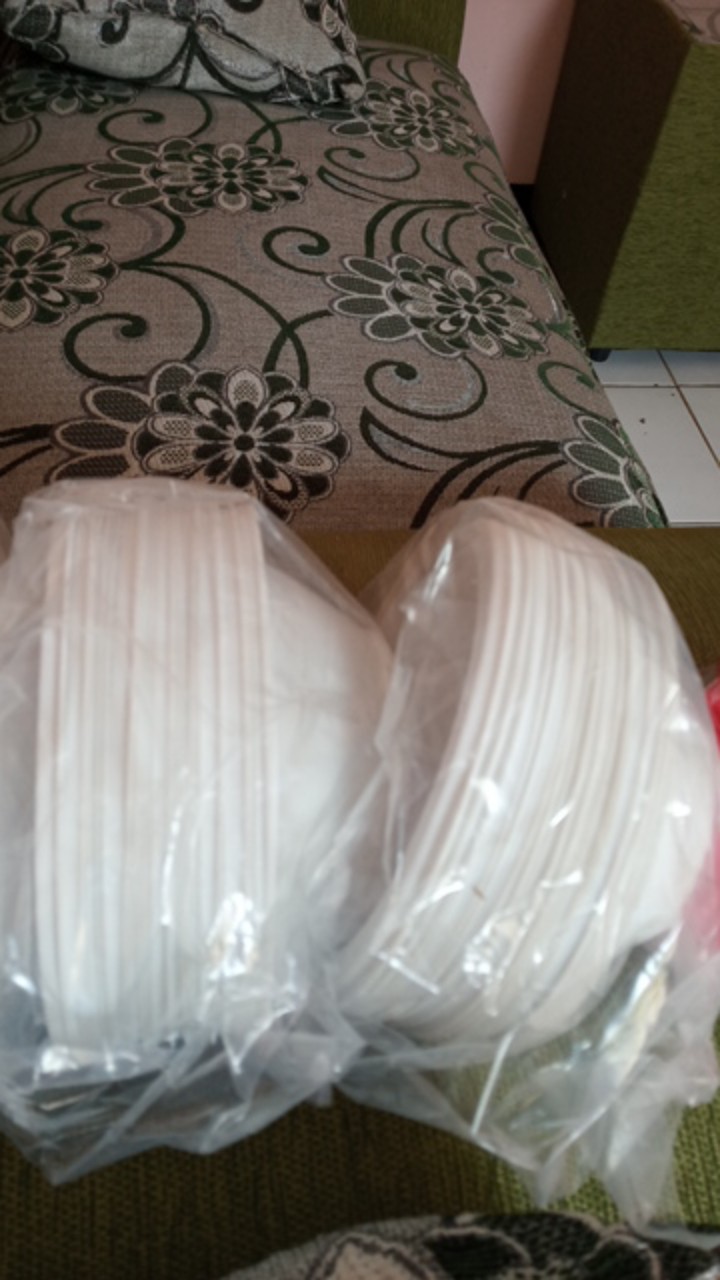 Mangkok Plastik 50pcs Uk 6 Sedang M Party Kue Makan Disposable Murah M6 Mangkuk Sekali Pakai