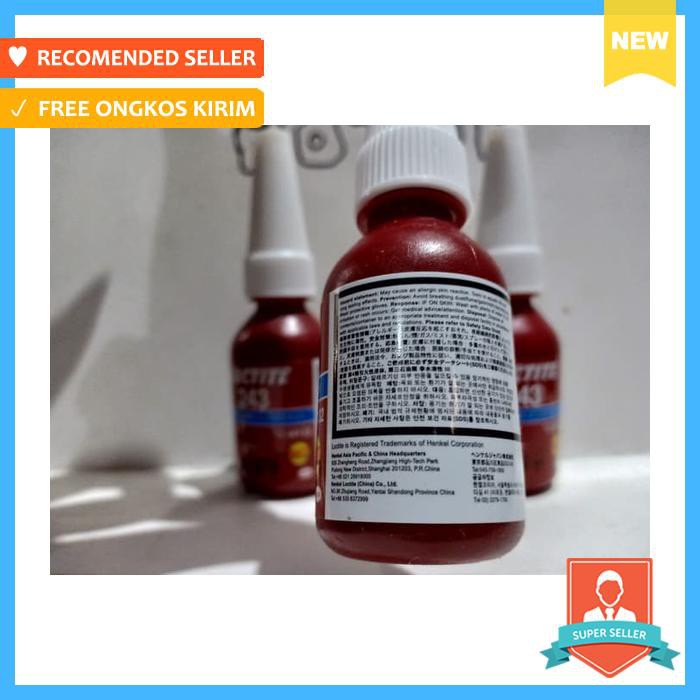 

LEM THREADLOCK LOCTITE 243 THREADLOCK MEDIUM STRENGHT LEM BAUT