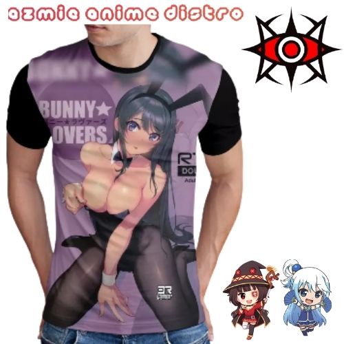 kaos Printing Anime Seishun Buta Yarou Sakurajima Mai