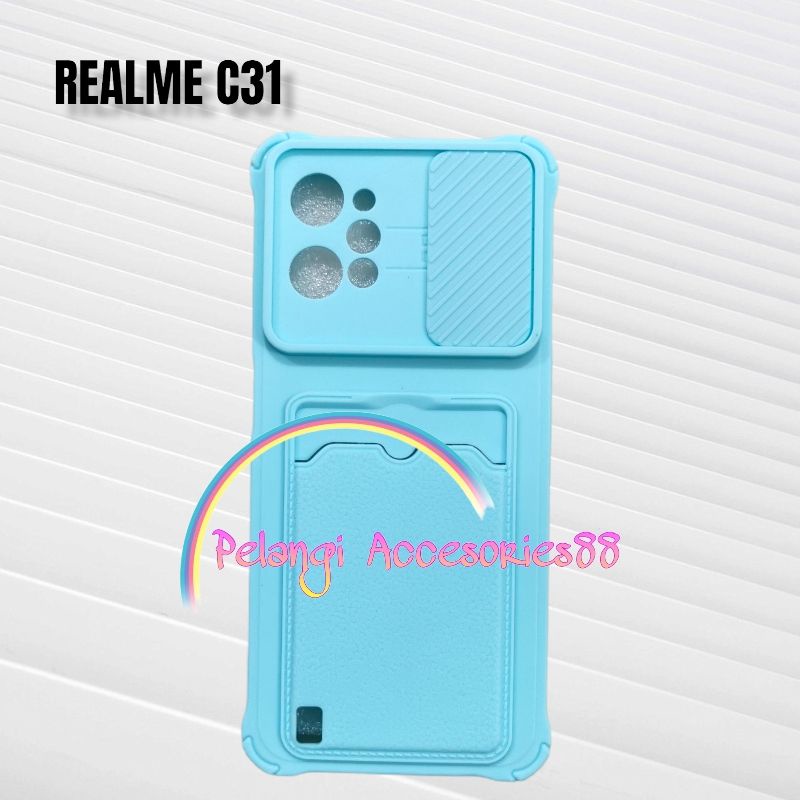 CASE REALME C31 SOFTCASE SLEDING WARNA WARNI