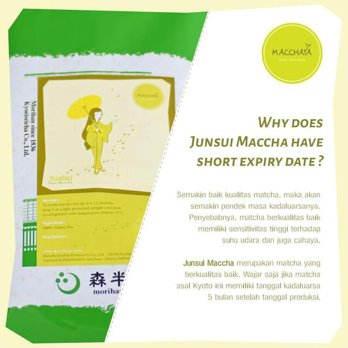 

Mmumb545- Junsui (Pure) Matcha Jepang 50G - Green Tea Powder (Teh Hijau Bubuk) 857F