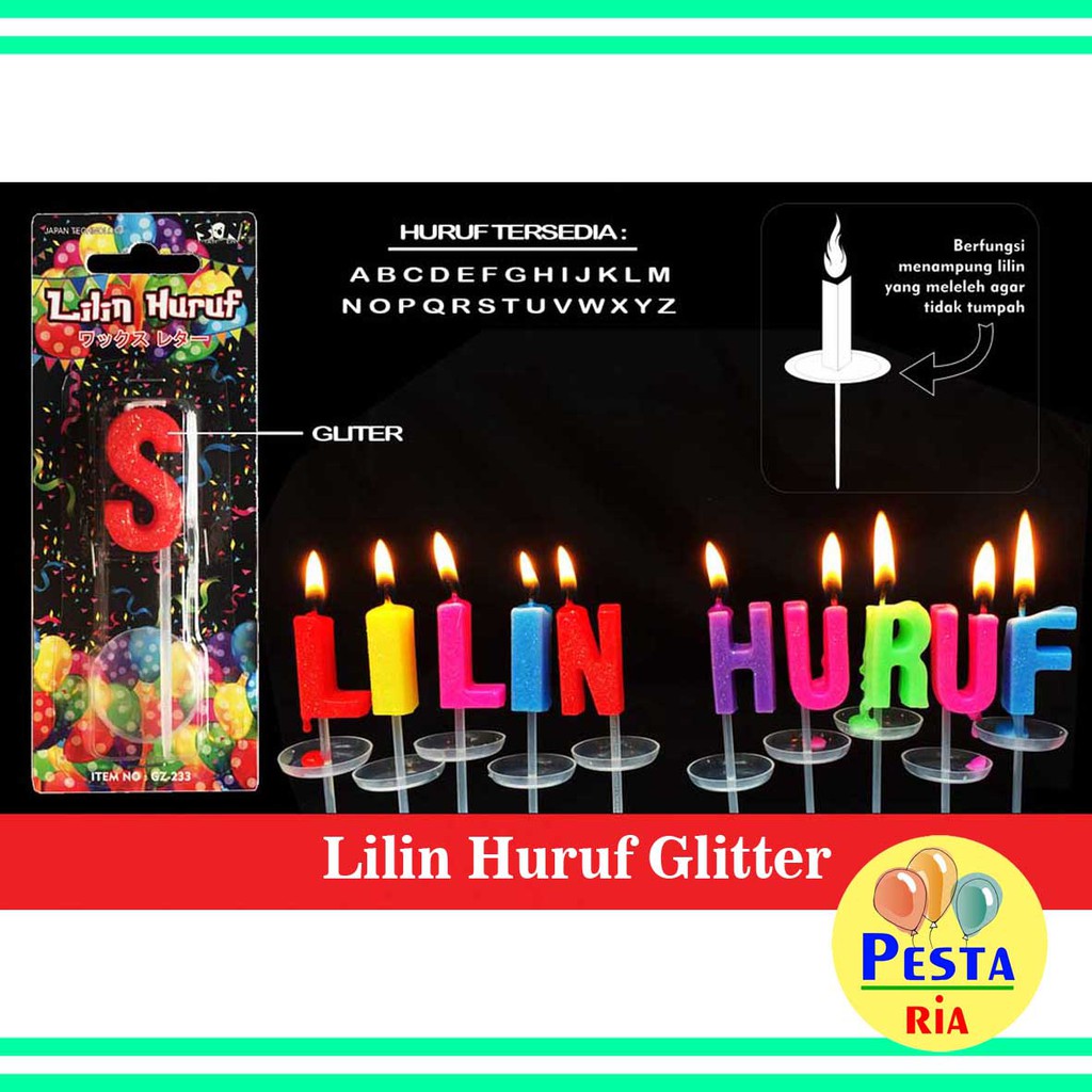 Murah  1pcs lilin huruf,lilin ultah huruf,lilin huruf A-Z, lilin huruf warna murah, lilin huruf