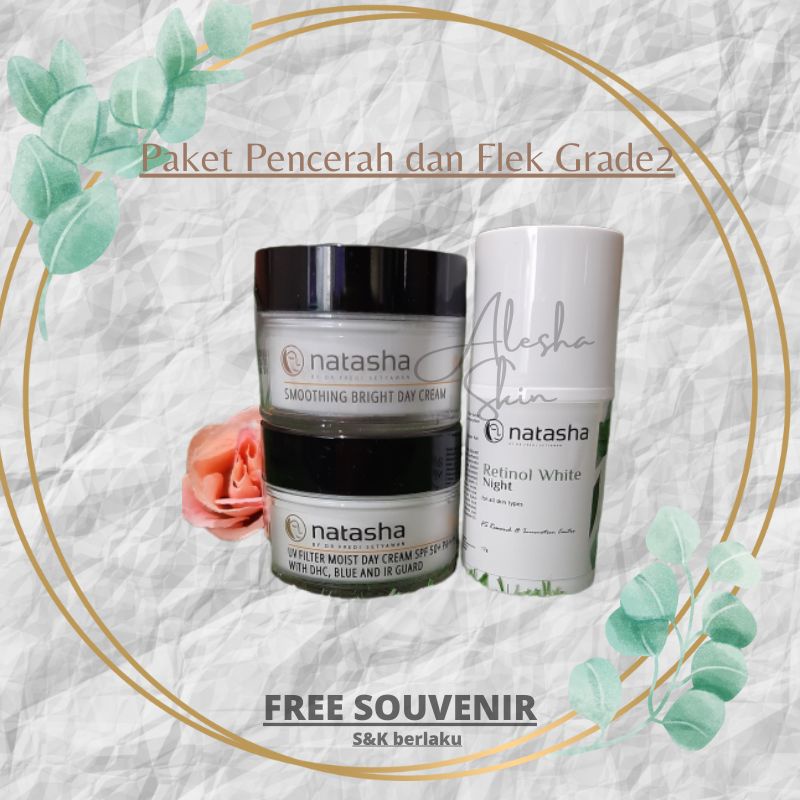 Natasha paket pencerah dan flek B| Natasha paket brightening| Natasha paket flek|krim whithening|ser
