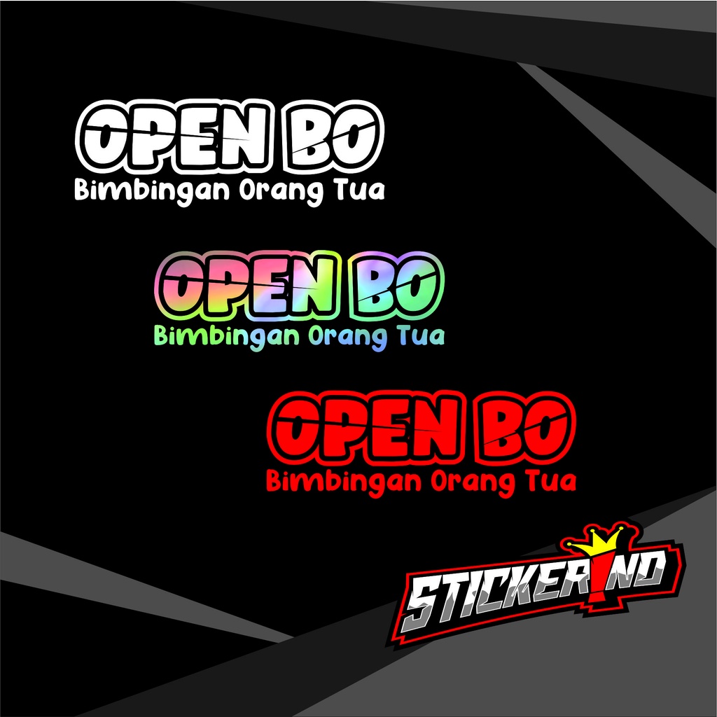 STICKER STIKER CUTTING OPEN BO 1 STICKER OPEN BO