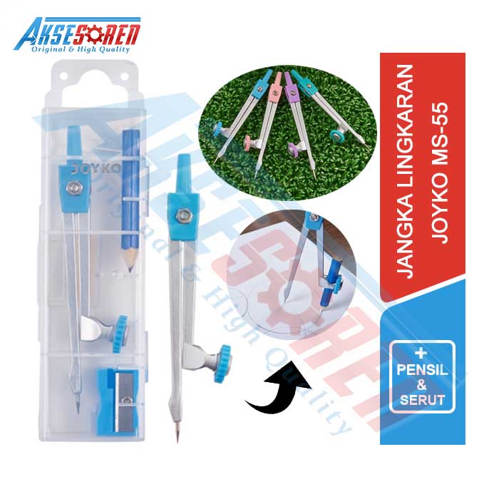 

Jangka Set Math Joyko [MS-55] + Pensil Mekanik / Alat Tulis Membuat Garis Lingkaran Busur