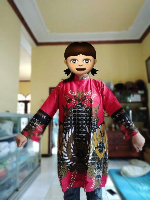 Dress Tunik Batik M L Xl Xxl
