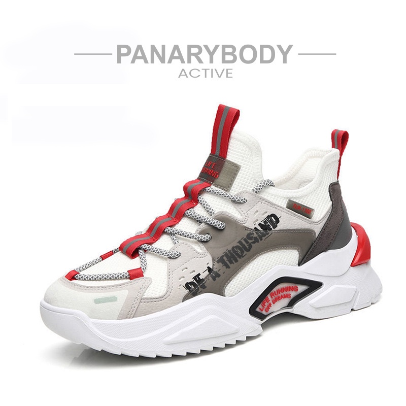 PANARYBODY Sepatu Sneakers pria Casual Original Import Cina Sepatu Olehraga Lari Badminton Pria Cowo
