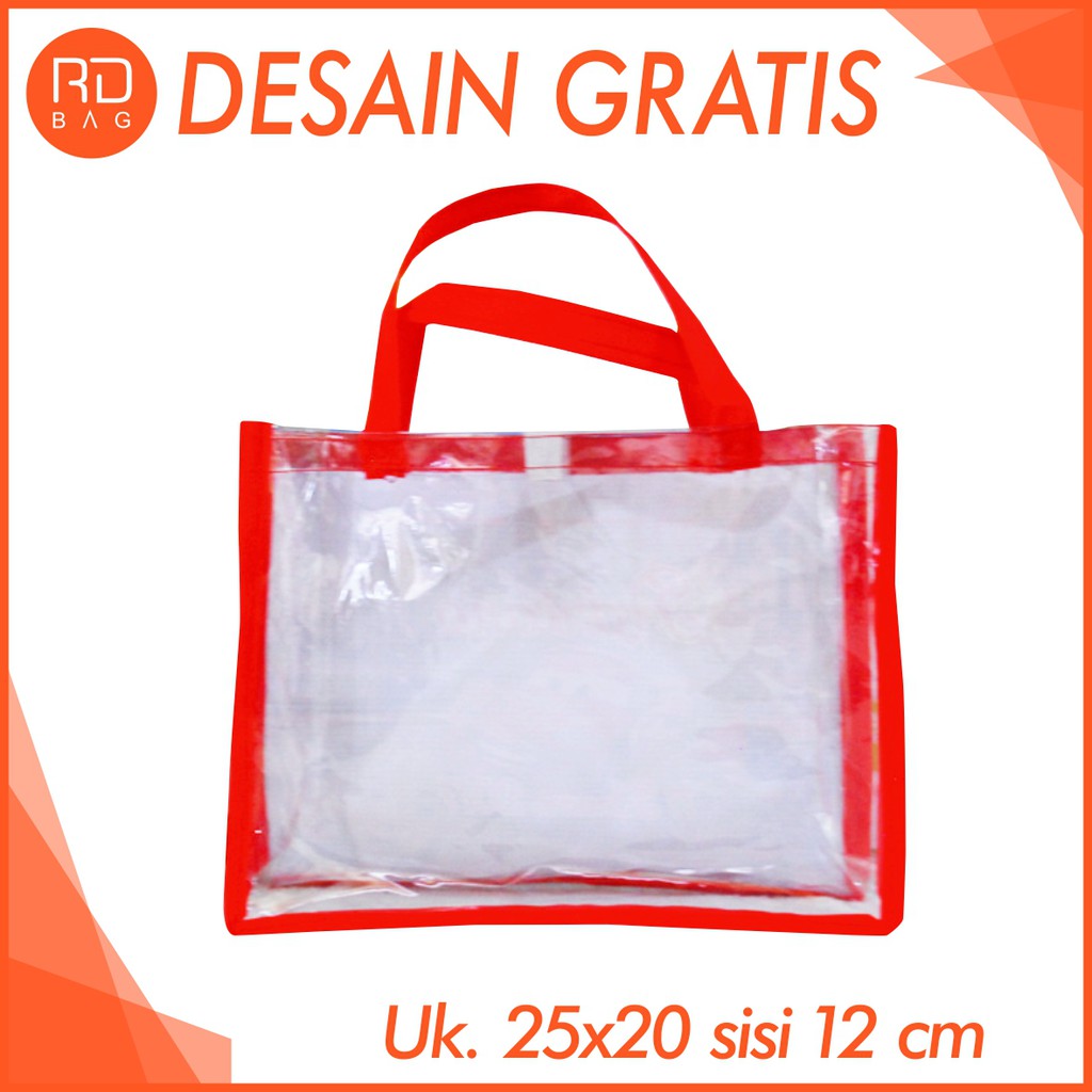 Tas mika murah / tas ultah mika / tas ultah mika custom / goodie bag / Ukuran T:20 P:25 L:12cm-1