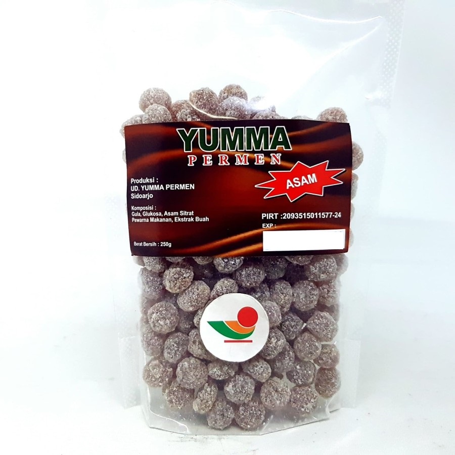 

YUMMA PERMEN ASEM 250gr | ASAM CANDY MANIS KERAS RASA BUAH JADUL SARI