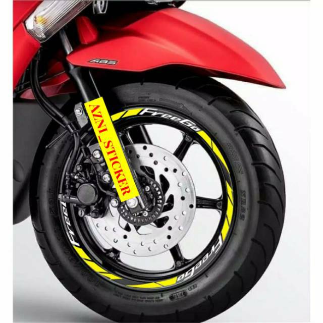 Stiker yamaha freego list sticker velg yamaha freego