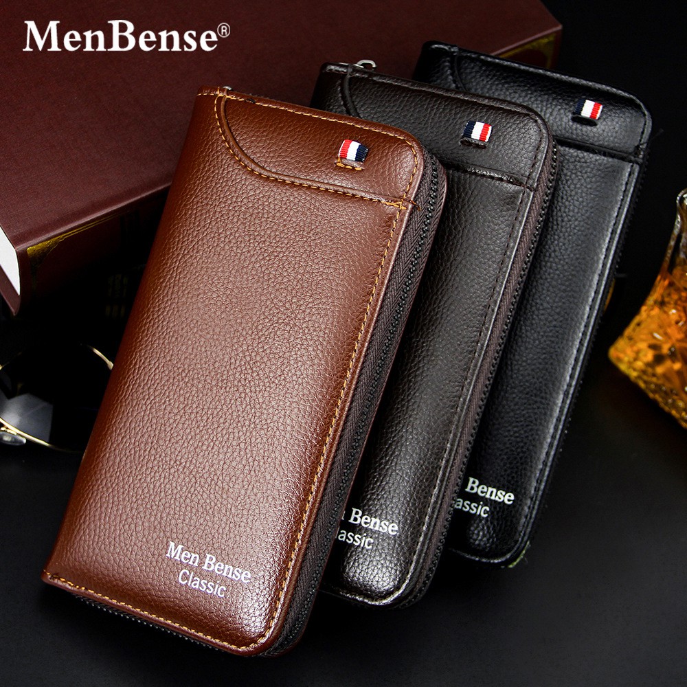 ORIGINAL MENBENSE 888-20 DOMPET TANGAN TEBAL PRIA WANITA SEMI KULIT