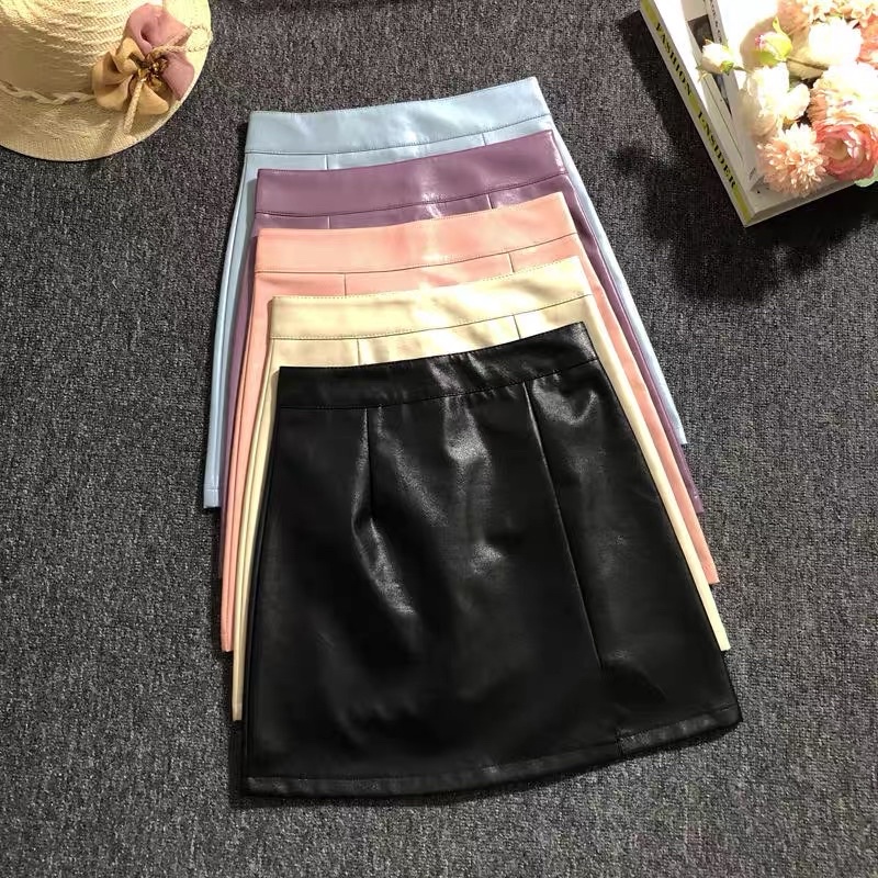 Lm Boutique~ (S-XXL) QIQI SKIRT ROK PENDEK SPAN WANITA
