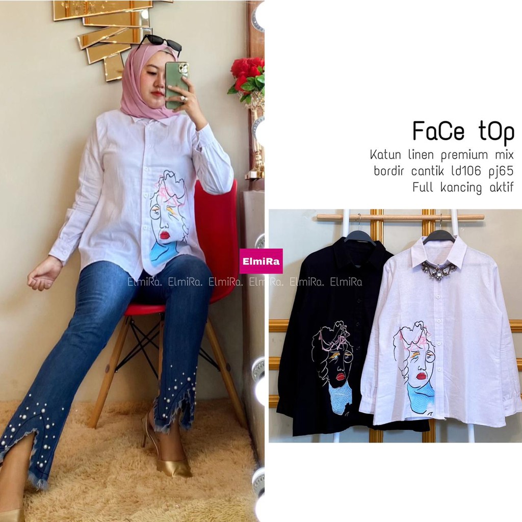 Blouse Wanita- Face Top