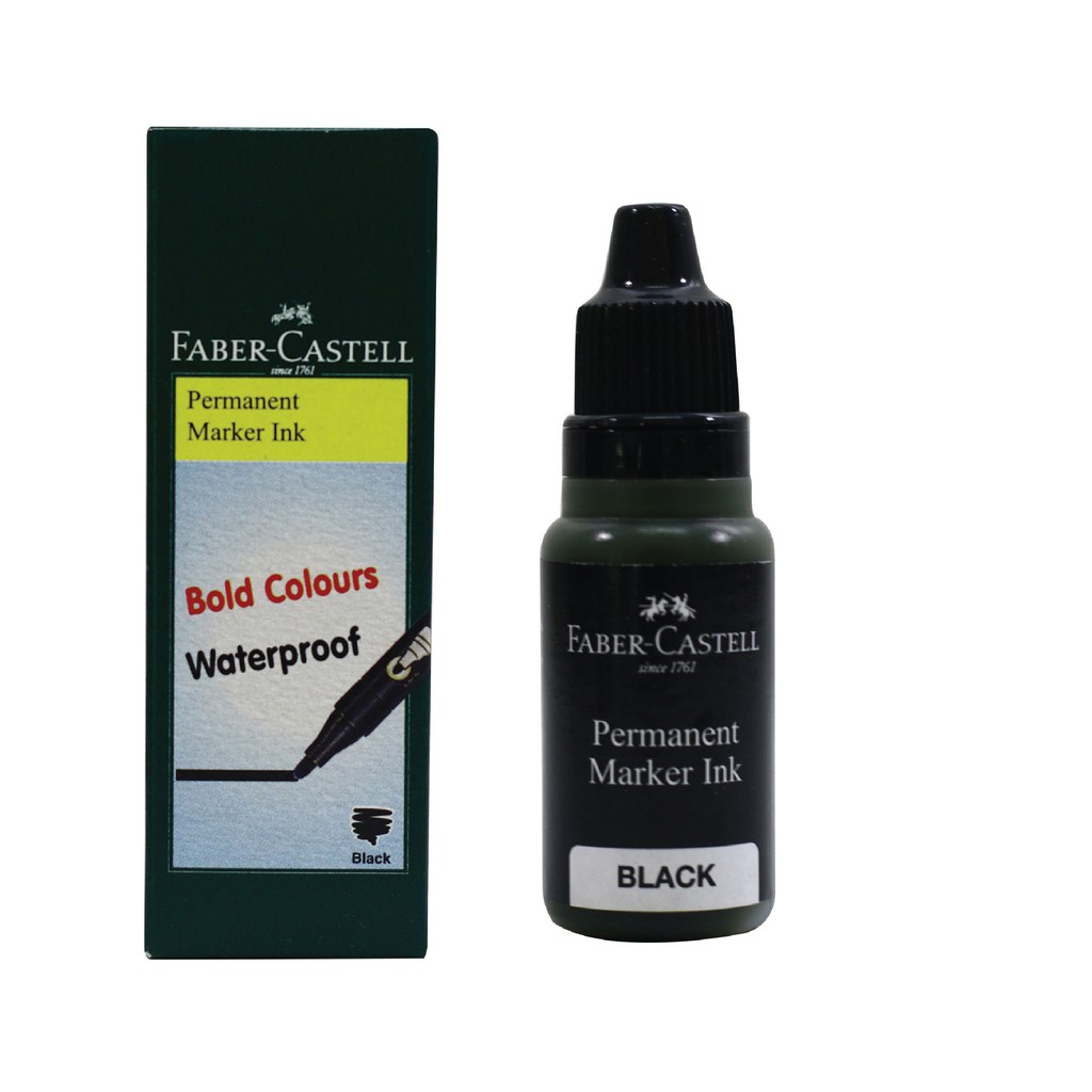 

Faber-Castell Permanent Marker RefillInk 15ml Bottle Black
