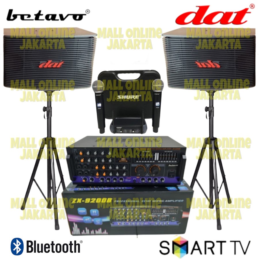 Paket karaoke DAT 10 inch Original power ampli Betavo