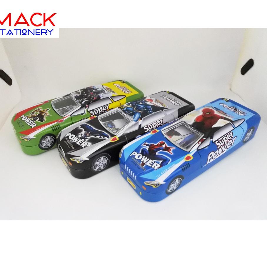 

edlj Kotak Pensil Kaleng Mobil 2 Susun + ANAK / Pencil Case / Tempat Pensil New