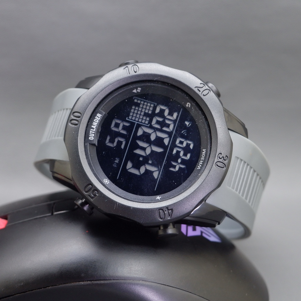 Jam Tangan Pria Outlander Karet Water Resist Digital D