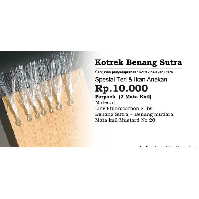 Kotrek Teri Benang Sutra + Benang Mutiara