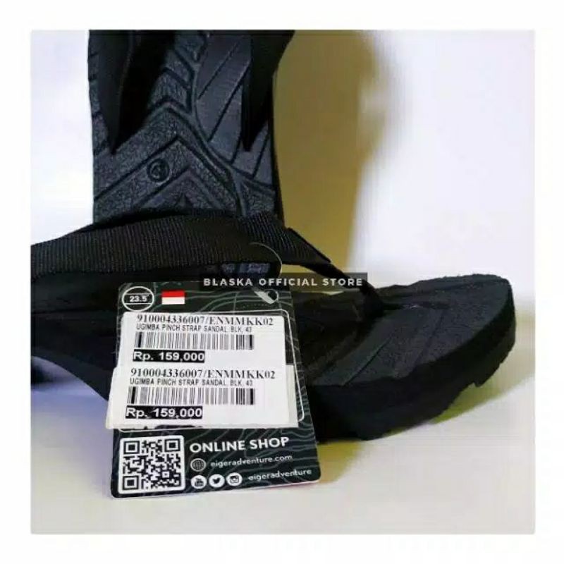 Sandal Eiger1989 Original Jepit Ugimba Outdoor Slipper Slip on Selop Pria Wanita