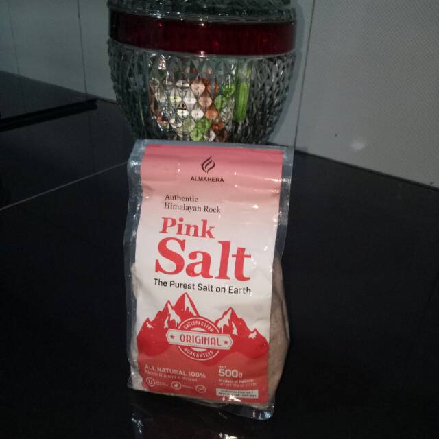 

Himalaya pink salt original kemasan 500gr.