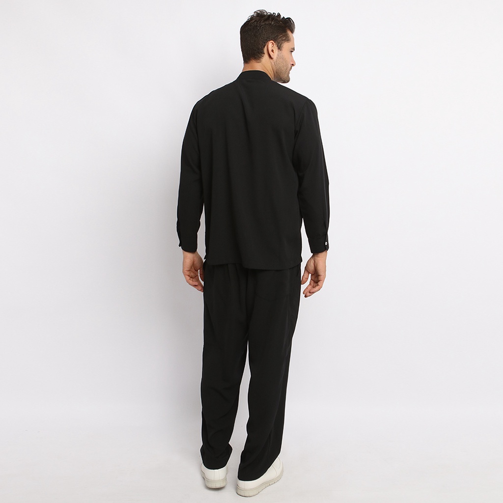 Baju Jaga MLS - BLACK Scrubs on Call Flowy Lengan Panjang