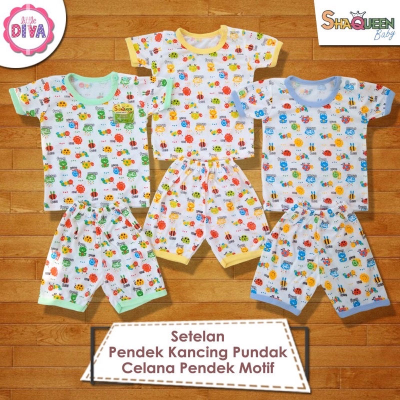 stelan bayi (0-6BLN) &amp; (6-12BLN) 3pasang/set murah buat anak bayi bagi bunda sayang anak