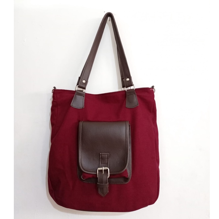 Tote Bag Wanita MORYMONY LOLY - Tas Selempang WanitaSELEMPANG 4.0 KANVAS TOTE