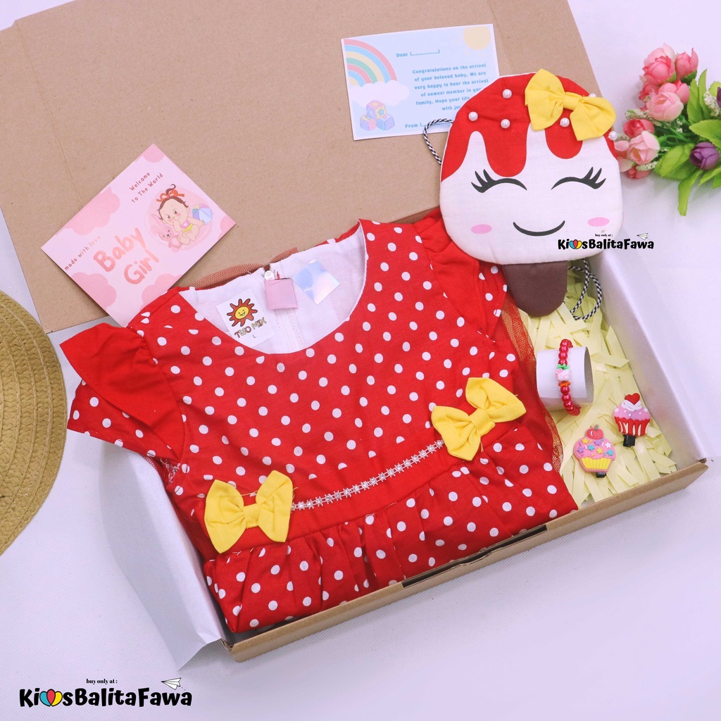 [KAWAII] Hampers Baby Girl 0-18 Bulan / Kado Lahiran Bayi Perempuan Hadiah Bulan New Born Gift Dress