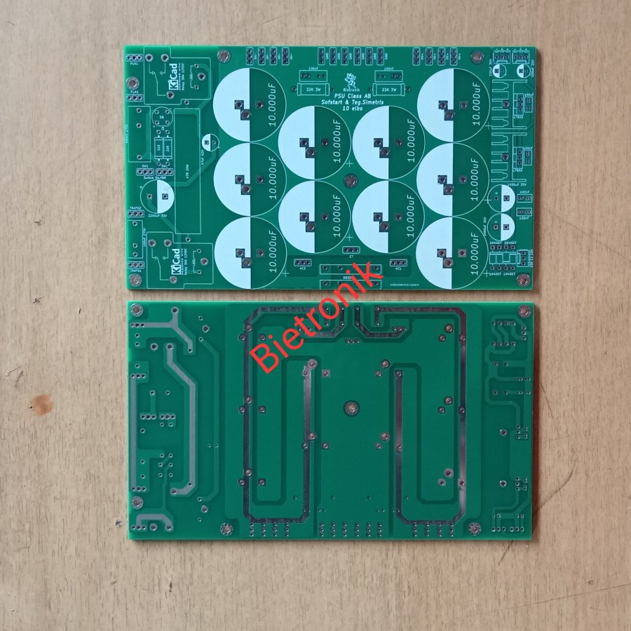 PCB PSU 10 Elco Softstart_Simetris Class AB Dauble Layer