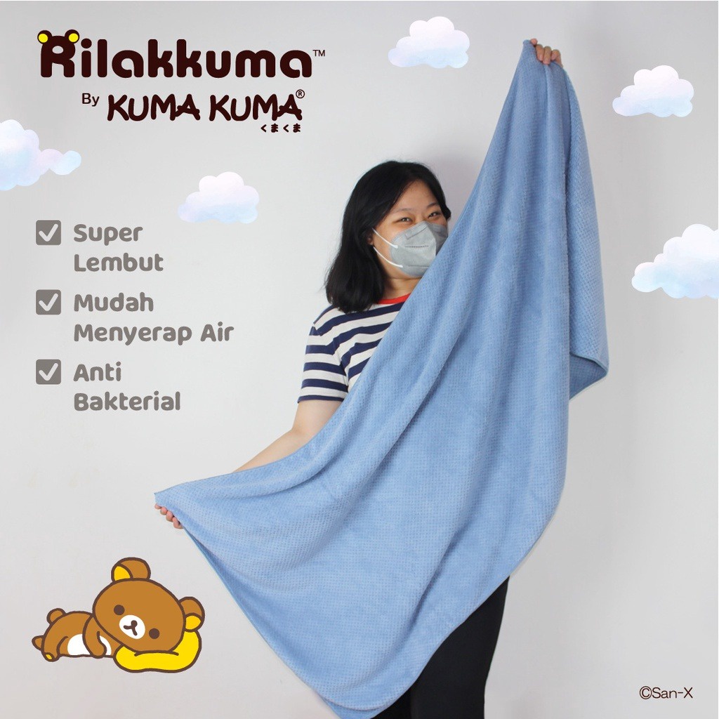 Kuma Kuma Handuk Microfiber / Pineapple Bayi Rilakkuma