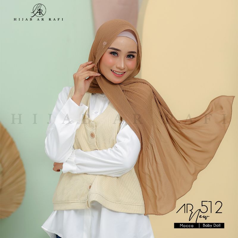 Terlaris √ AR 512 PASMINA PLISKIT | HIJAB AR RAFI (Anniha Collection)