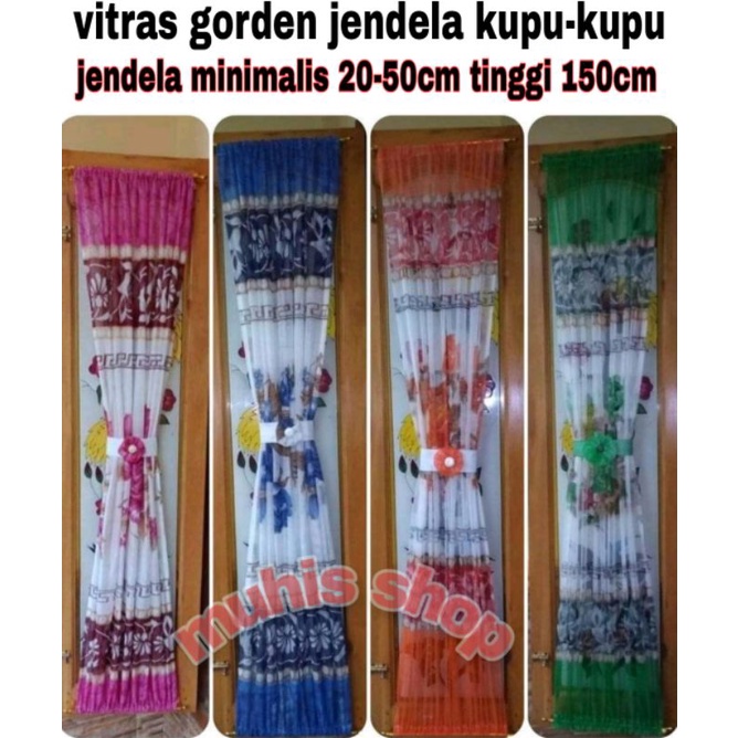 VITRASE/GORDEN KUPU-KUPU/HORDENG JENDELA MINIMALIS/TILE/vitras/vitrage/KORDENG SERUT GORDEN SMOKRING