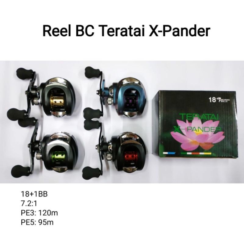 REEL BC BAITCASTING TERATAI X-PANDER MURAH