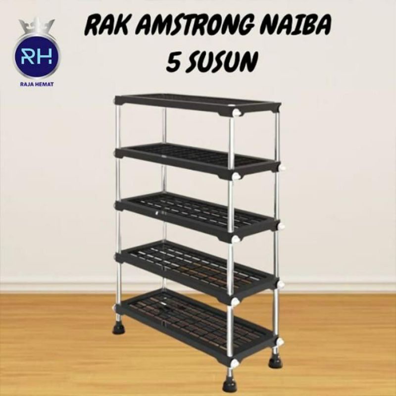 Rak amstrong naiba 5 susun Murah Premium