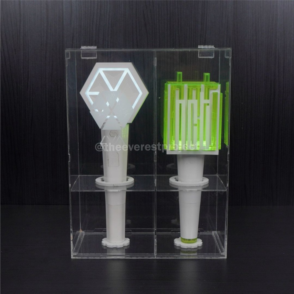 [BOX LIGHTSTICK] LIGHTSTICK NCT X EXO VERSI 1 2 3 / NCT X EXO RECTANGULAR PREMIUM ACYLIC BOX / BOX L