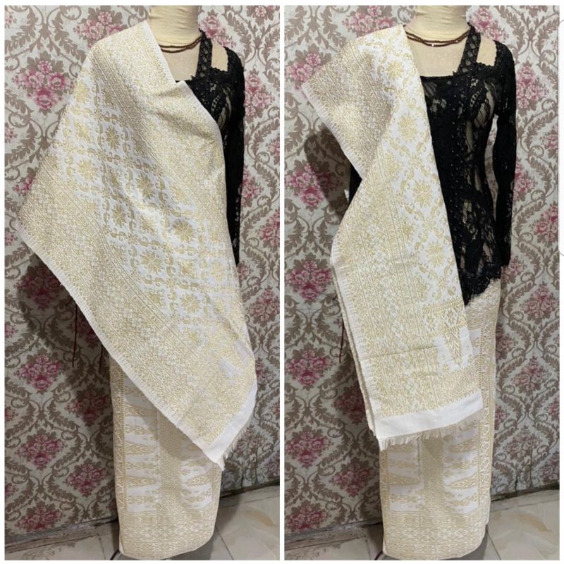 PROMO SPECIAL PAKET PENGANTIN SONGKET KRISTAL SUTRA ALAM PREMIUM /RONCE PAYET/ JAHIT ROK LILIT