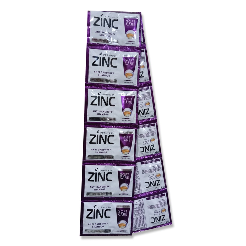 Zinc Shampoo Sachet - 12 Pcs