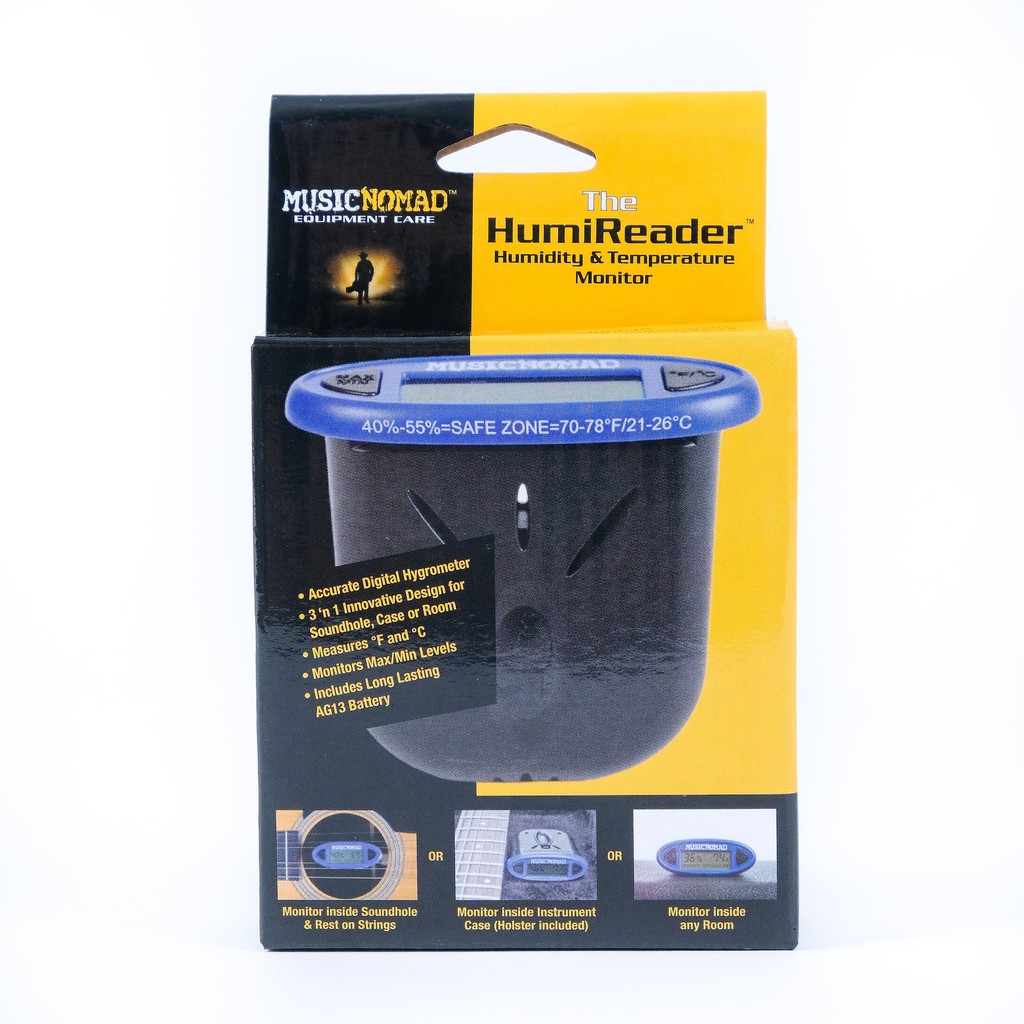 MUSIC NOMAD The HumiReader - Humidity &amp; Temperature Monitor