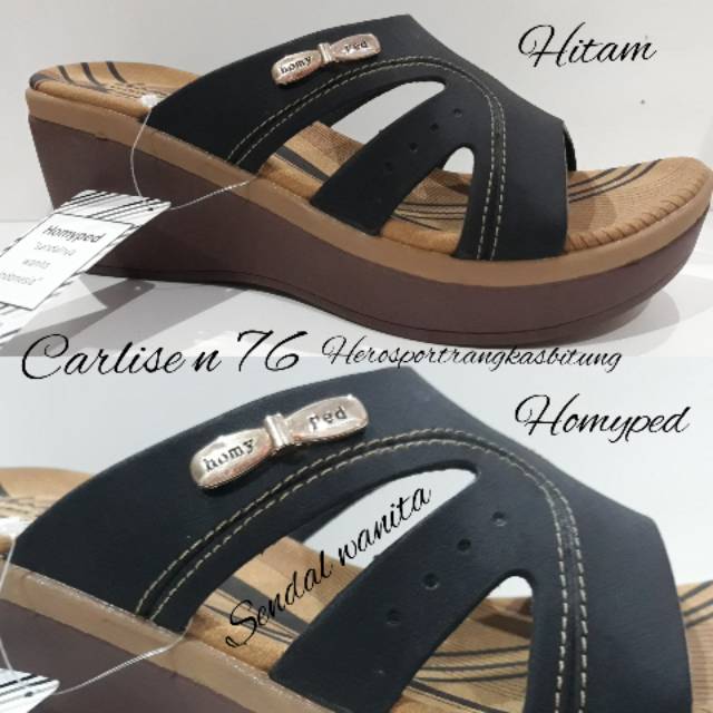 sendal homyped carlise  n 76   /sendal lebaran / sendal wanita / wedges