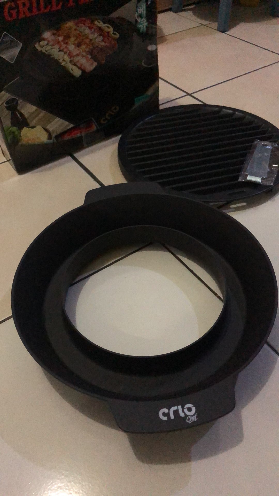 Pemanggang Bbq/pemanggang Sate/pemanggang Korea Praktis Crio Chef Korean Bbq Grill Plate Bonus Tongs