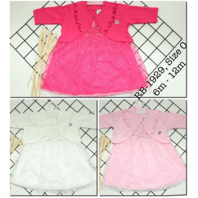 Baju Bayi Perempuan Usia 9 10 11 12 13 14 15 16 17 18 19  Bulan / Dress Bayi Pesta
