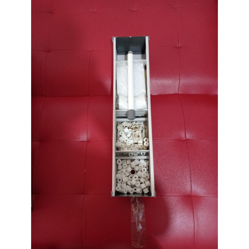 filter talang aquarium ukuran 60cm + media