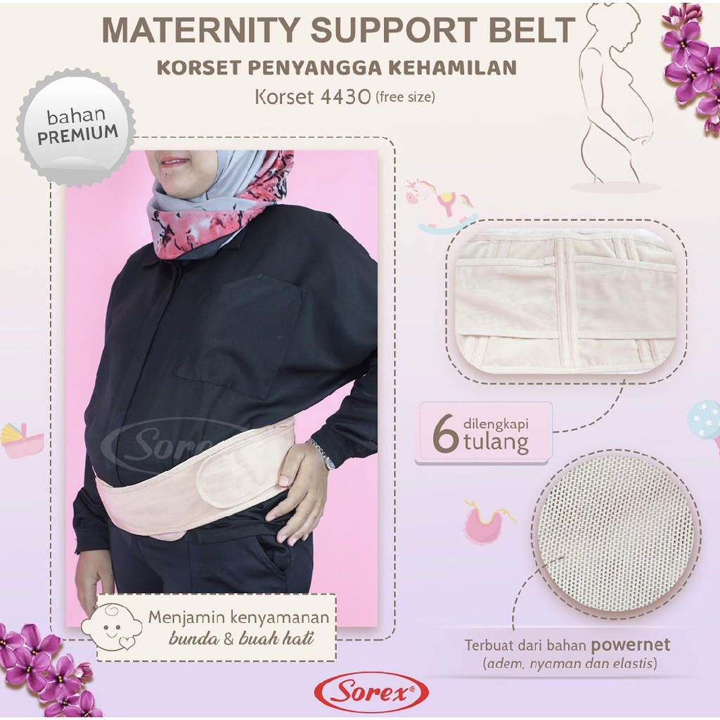 KORSET PENYANGGA PERUT IBU HAMIL SOREX 4427 / SOREX 4430 SOREX MATERNITY SUPPORT BELT KORSET