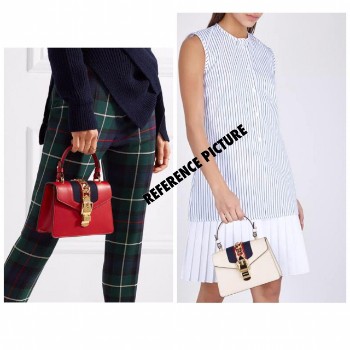 gucci sylvie leather bag mini 3430-18 DEN BATAM TAS IMPORT TAS SELEMPANG MURAH TAS WANITA BRANDED