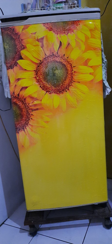 Stiker Kulkas 1 Pintu Dan 2 Pintu Bunga