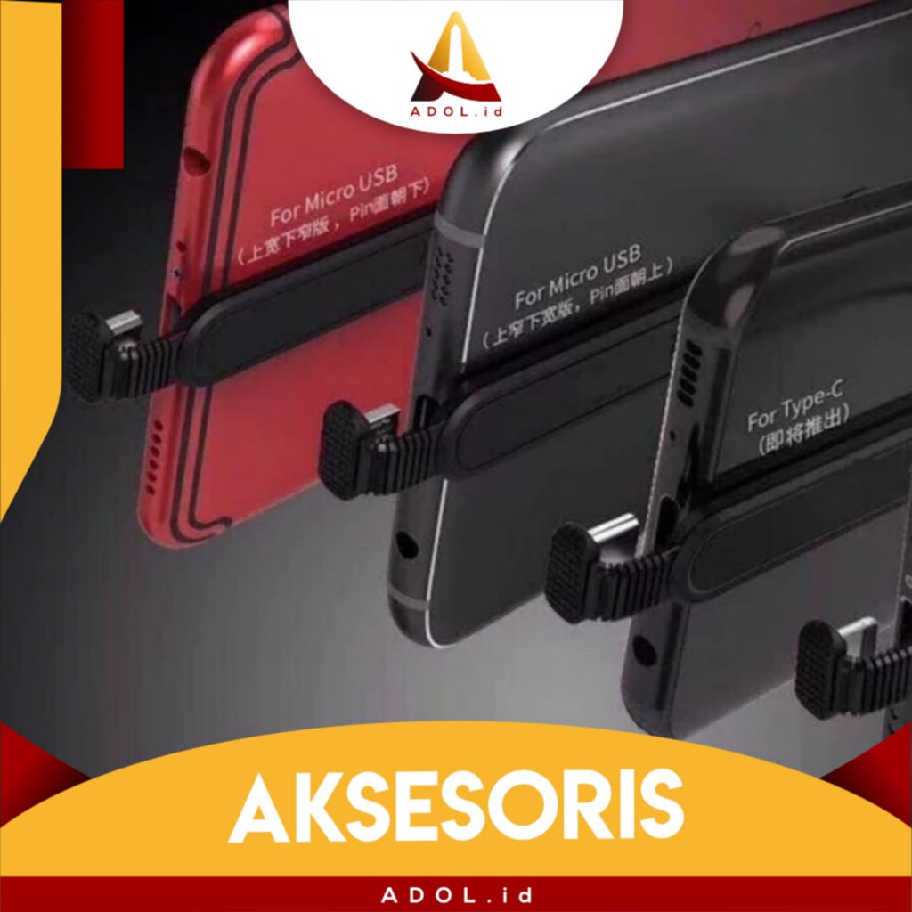 Kabel Charger Gaming untuk Type-C - iPhone - USB