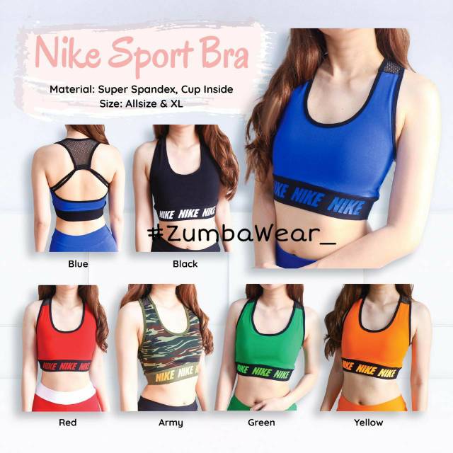 nike crop top bra