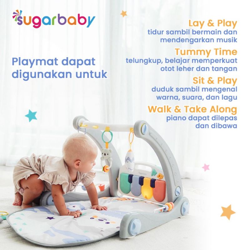 Sugarbaby 2in1 Baby Walker&amp; Playmat/Push Walker/Alat Bantu Jalan Sugarbaby 2in1 Baby Walker&amp; Playmat/Push Walker/Alat Bantu Jalan Anak