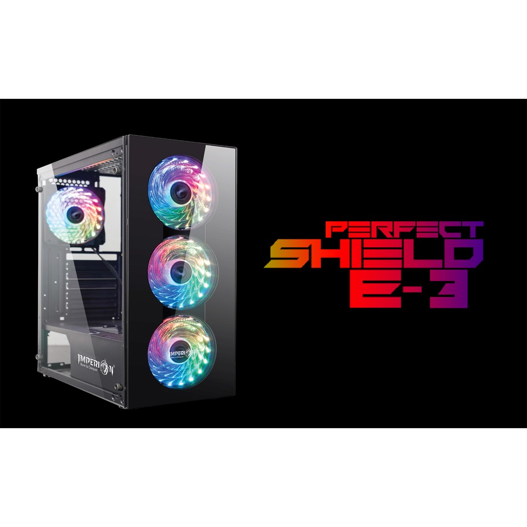 Casing komputer gaming Imperion Perfect Shield E-3 - Pc case imperion perfect shield e3 RGB