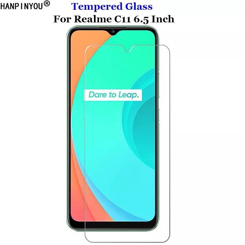 Tempered Glass Realme c11 Clear Screen Protector Handphone